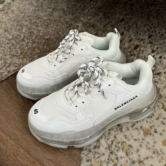 Shoes | White Balenciaga Triple S Sneaker | Poshmark